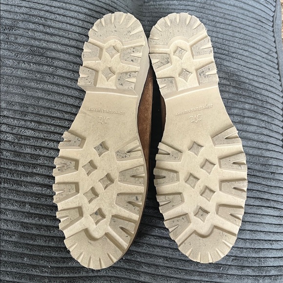 Johnston & Murphy Emmalynn Cognac Suede Loafers with Metal Horsebit - Picture 15 of 16